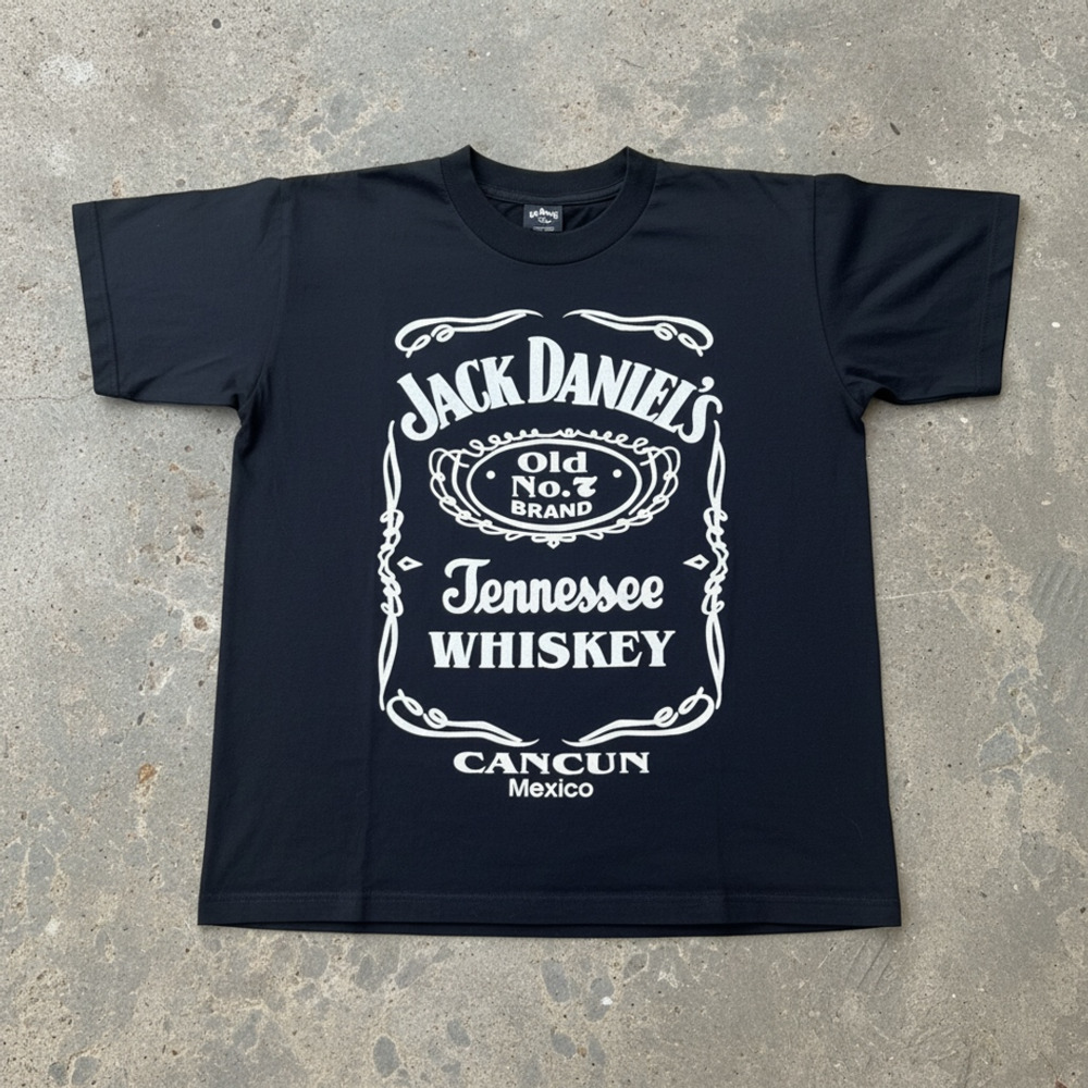 Jack Daniel's Tennessee Whiskey Cancun Mexico T-Shirt Black
